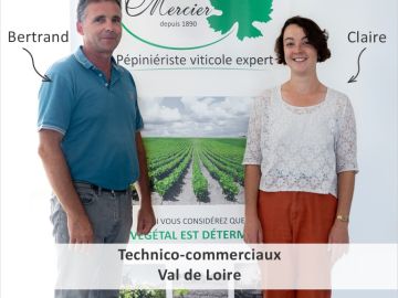 L’équipe Val de Loire s’agrandit.
Pour répondre à la demande croissante des vignerons du Val de Loire, Bertrand accueille Claire au poste de technicienne....