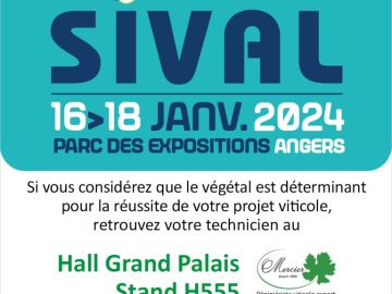 Nous serons présents au @sivalangers  du 16 au 18 Janvier 2024 au Parc des Expositions d'Angers.
Venez nous retrouver au :
Hall Grand Palais / Stand H555...